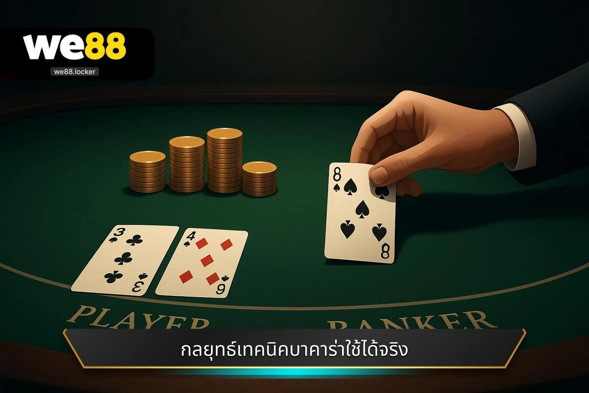 กลยุทธ์และ เทคนิคเล่นบาคาร่า ที่ใช้ได้จริง