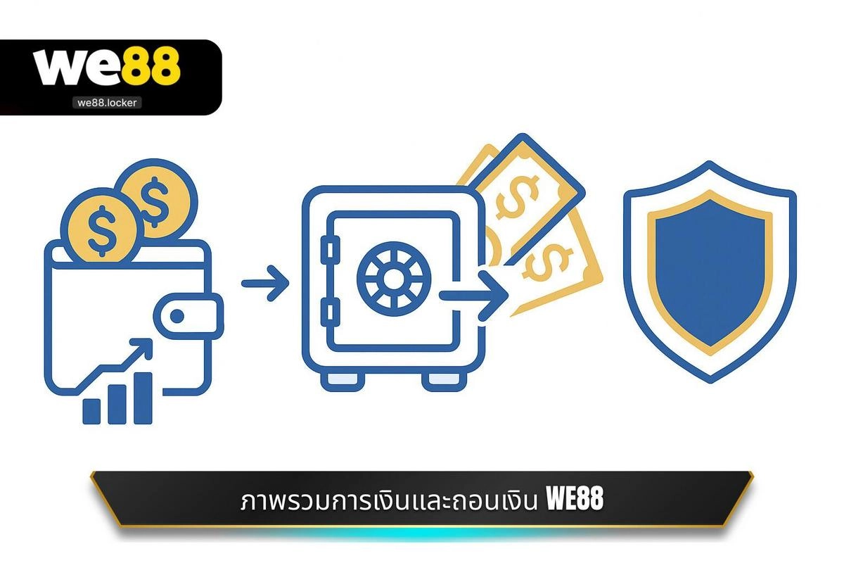 ภาพรวมการเงินและถอนเงิน WE88