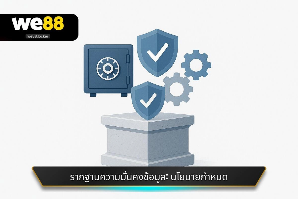 ความเป็นส่วนตัวและความปลอดภัย WE88 1 รากฐานความมั่นคงข้อมูล: นโยบายกำหนด