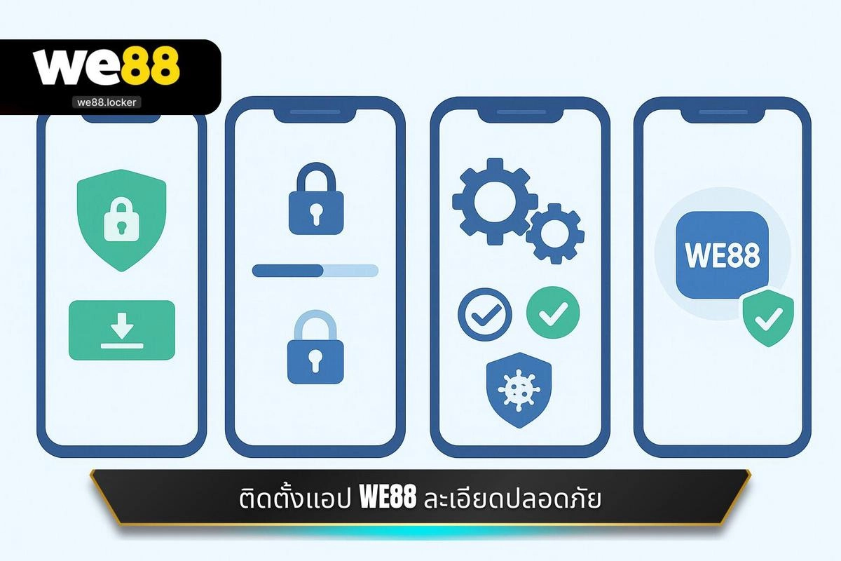 ดาวน์โหลดแอป WE88 2 ขั้นตอนการ ติดตั้งแอป WE88 อย่างละเอียดและปลอดภัย